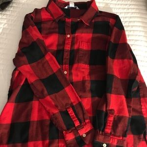 Women’s Flannel Plaid Shirt
